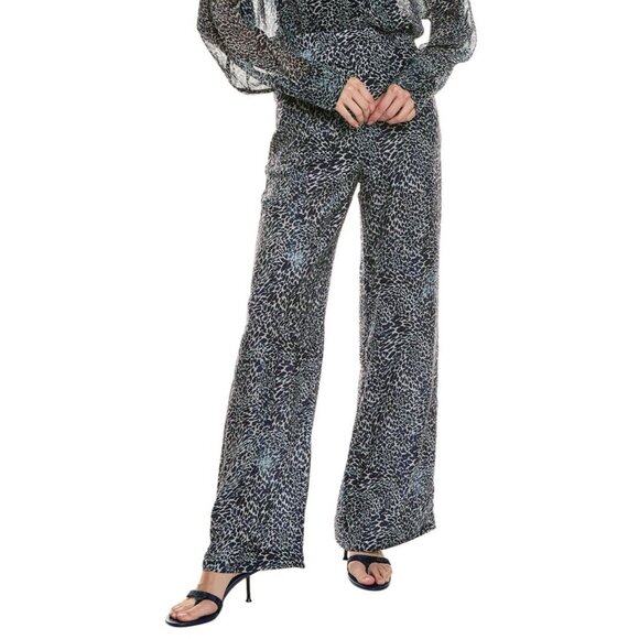 Favorite Daughter The Friday Pant High Waist Wide Leg statement Pants Cheetah 4 - Picture 3 of 15